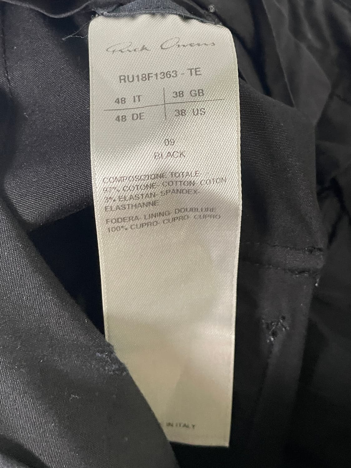 18AW 릭오웬스 시지프스 포켓 팬츠  (onp.66)   상품이미지8