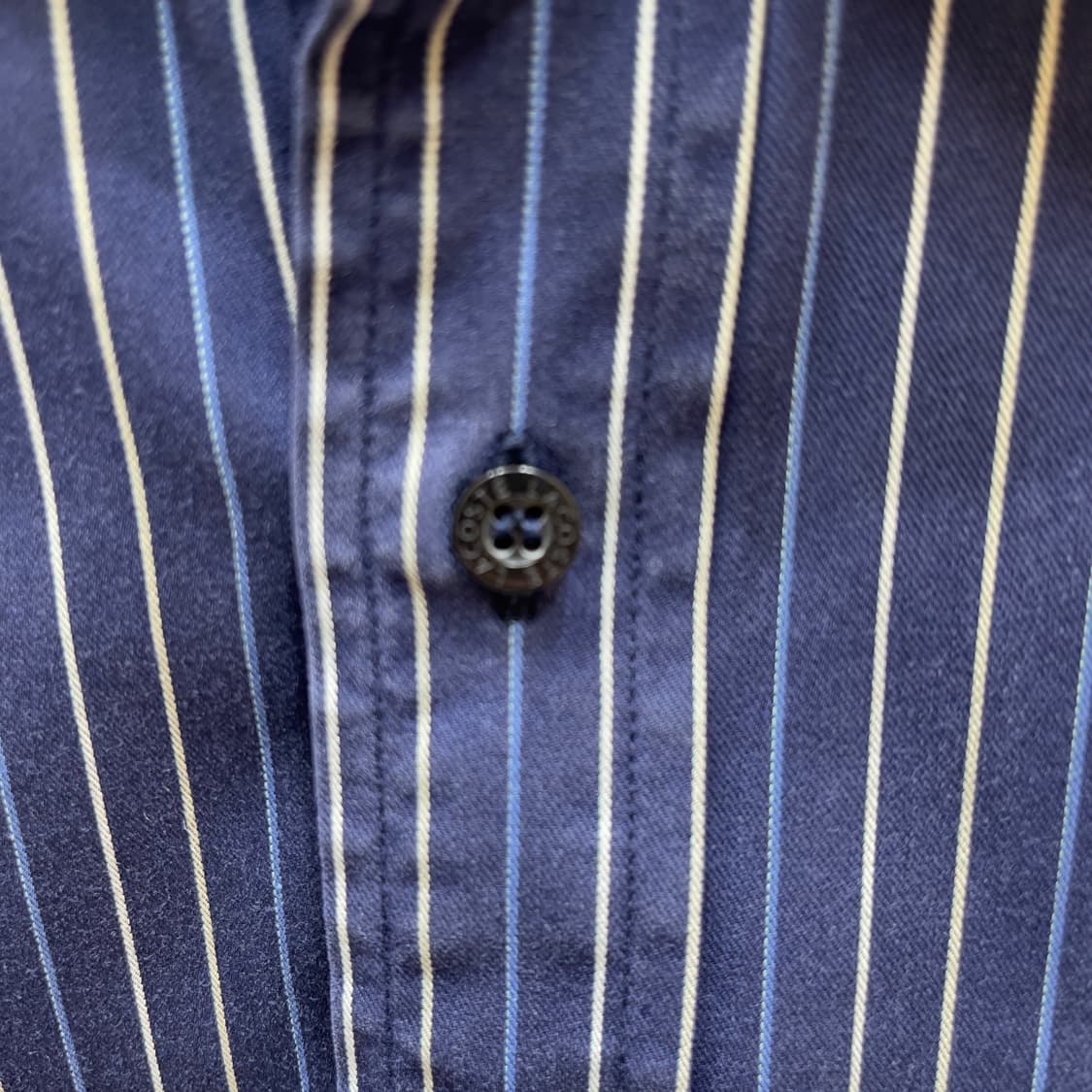 라코스테 스트라이프 네이비 셔츠 상품이미지3
