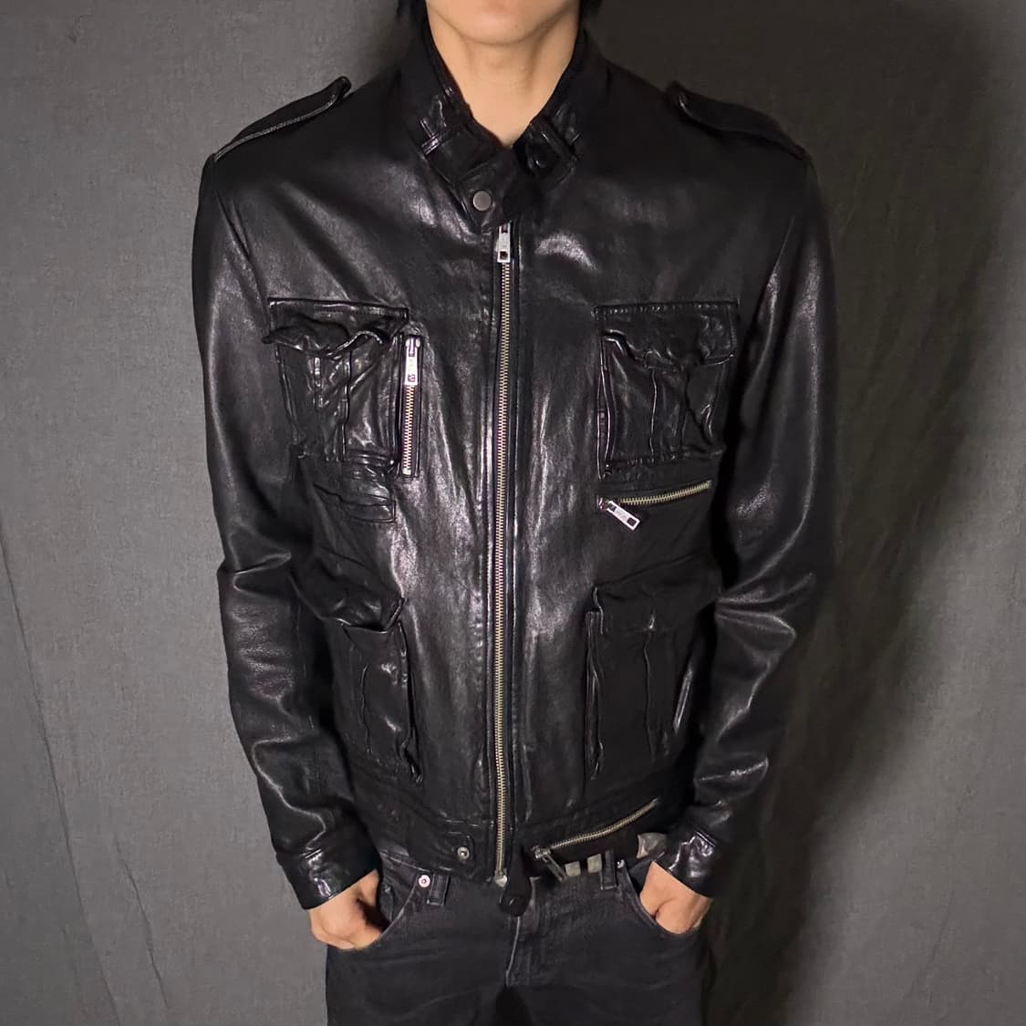 ltaly lamb skin pocket jacket 상품이미지2