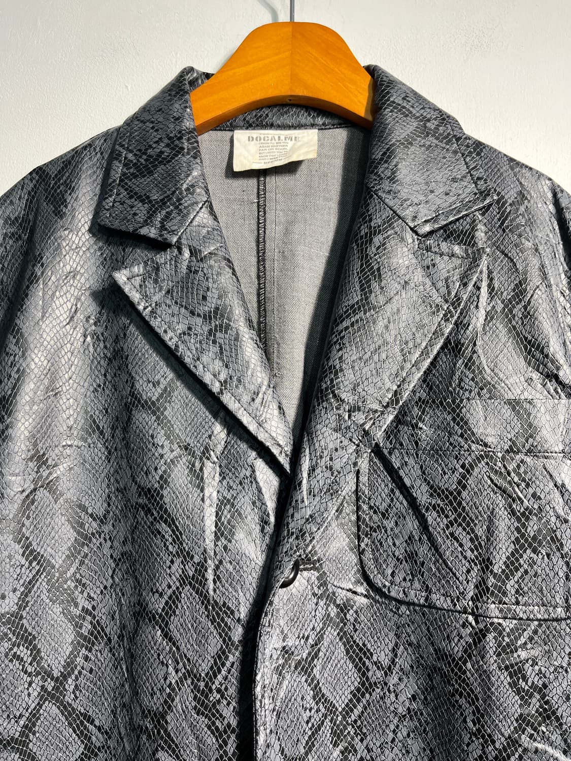 Fake 뱀피 snake skin jacket M 상품이미지3