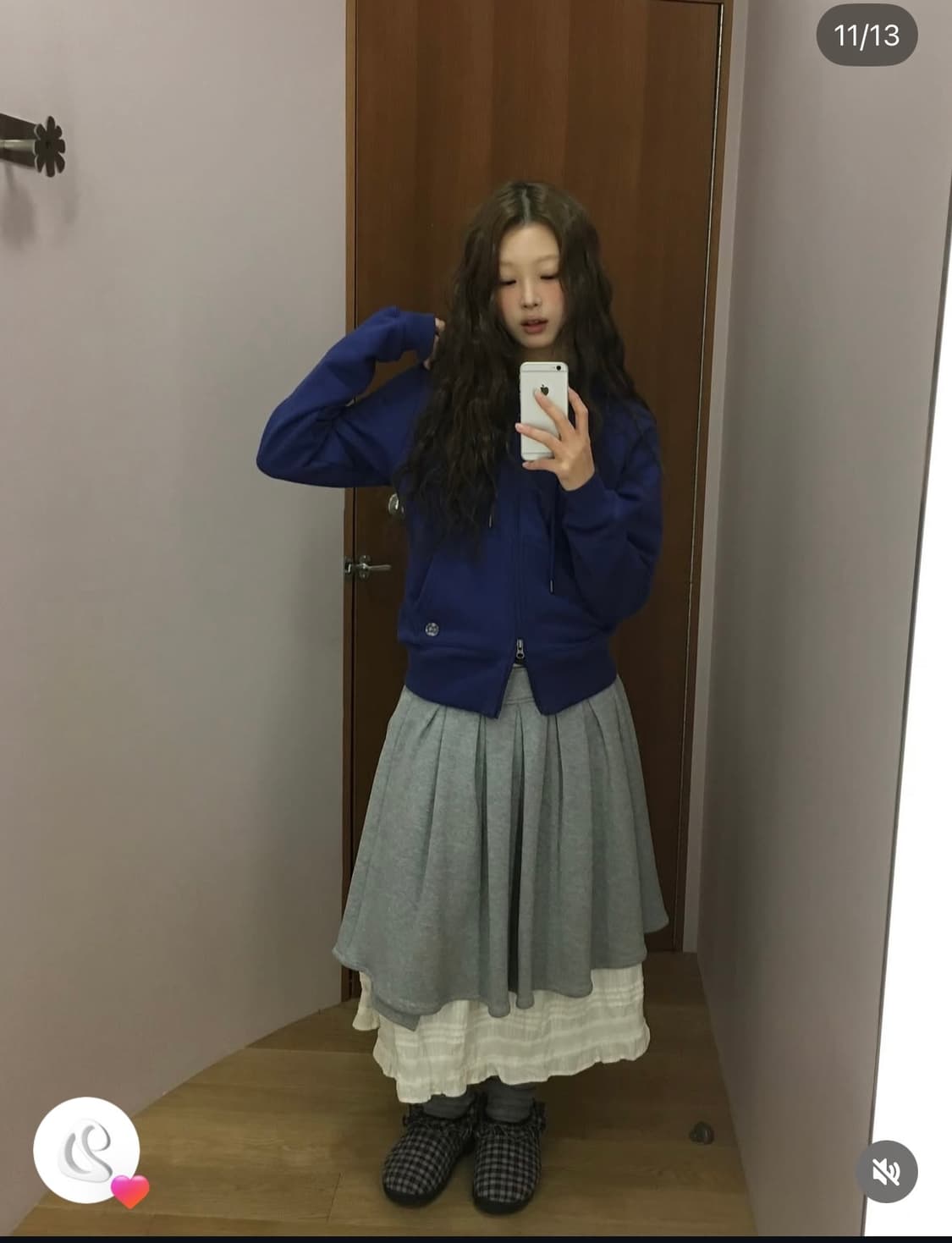 코이세이오 038 후드집업 블루 상품이미지3