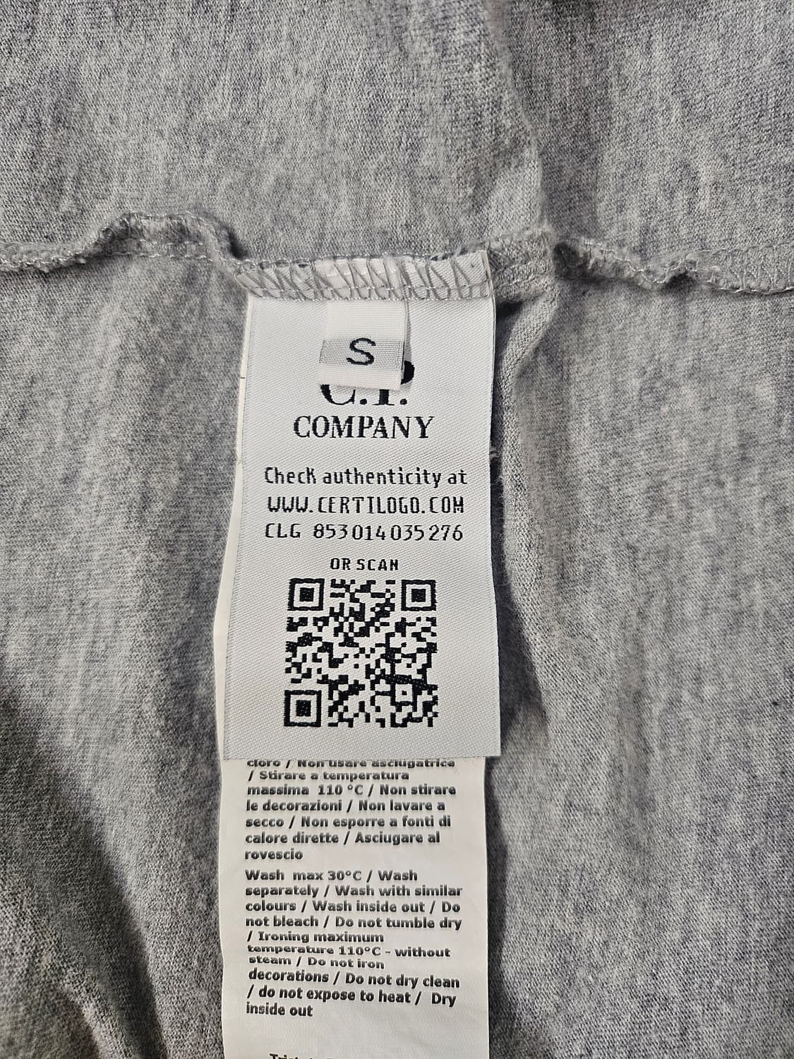 CP컴퍼니 고글후디 프린팅 반팔 그레이 상품이미지4