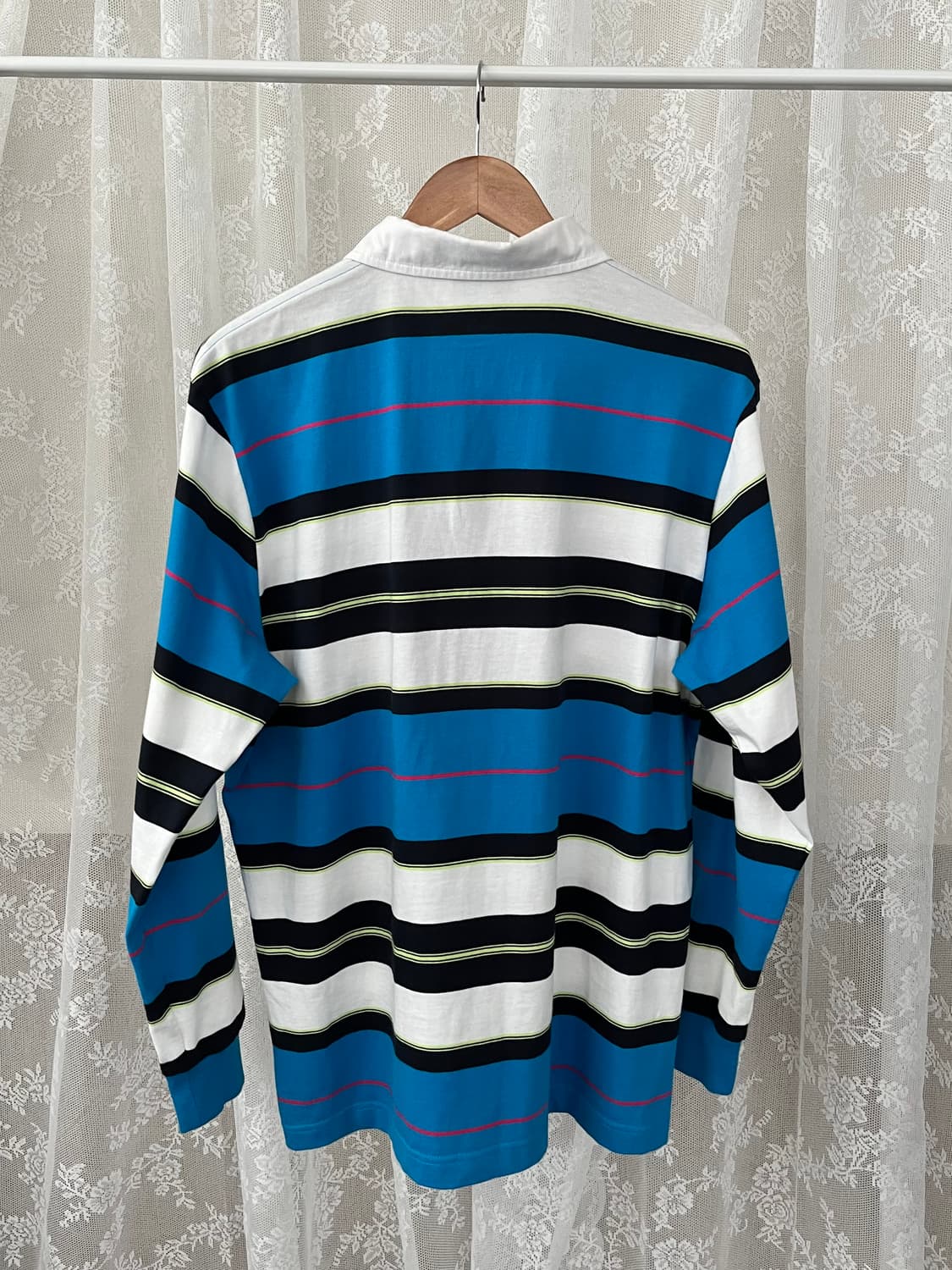 M) 칼하트 WIP 럭비 티셔츠 스트라이프 블루 상품이미지2