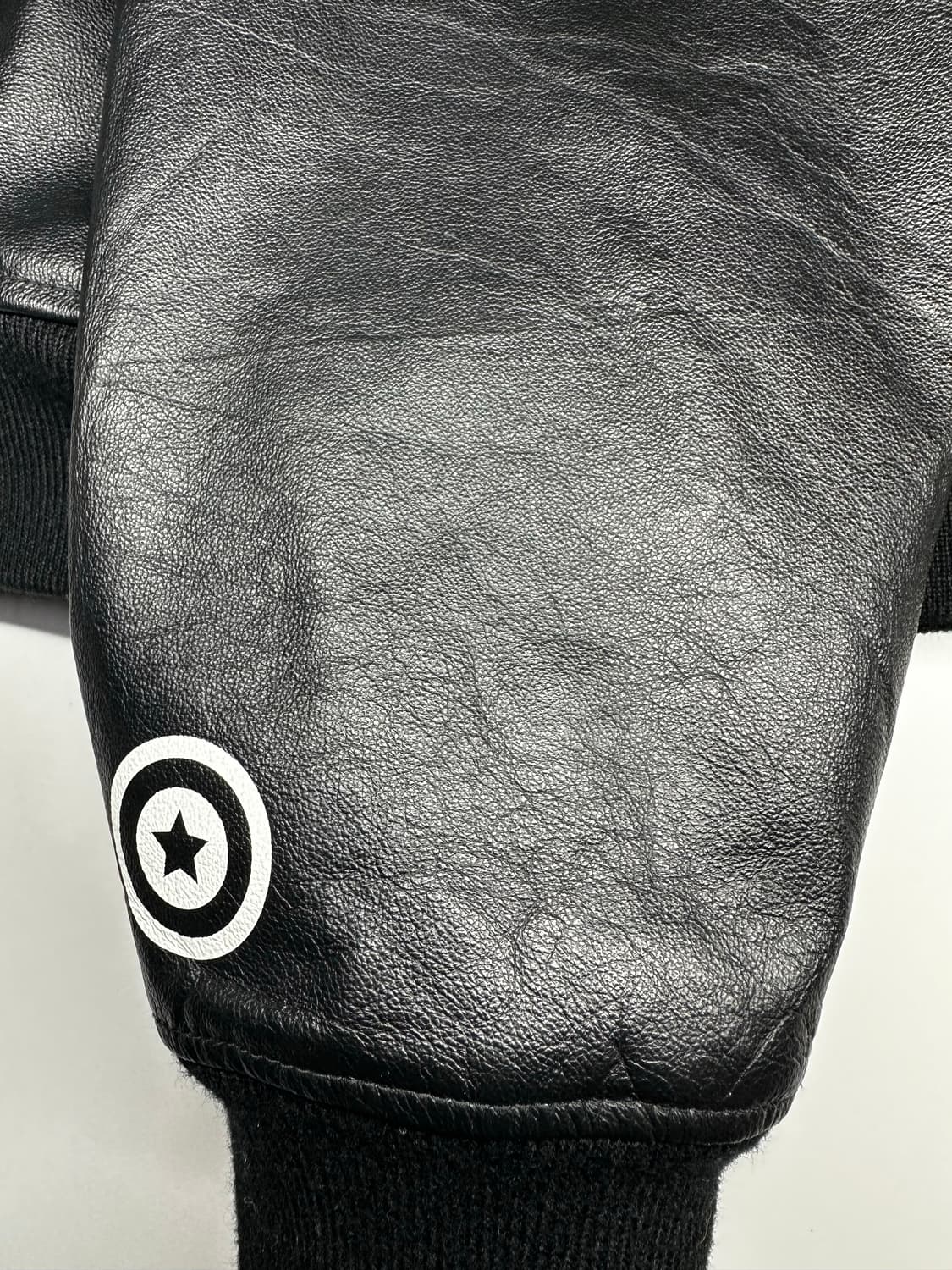 베이프 샤크 레더 블랙 후드 자켓 상품이미지10