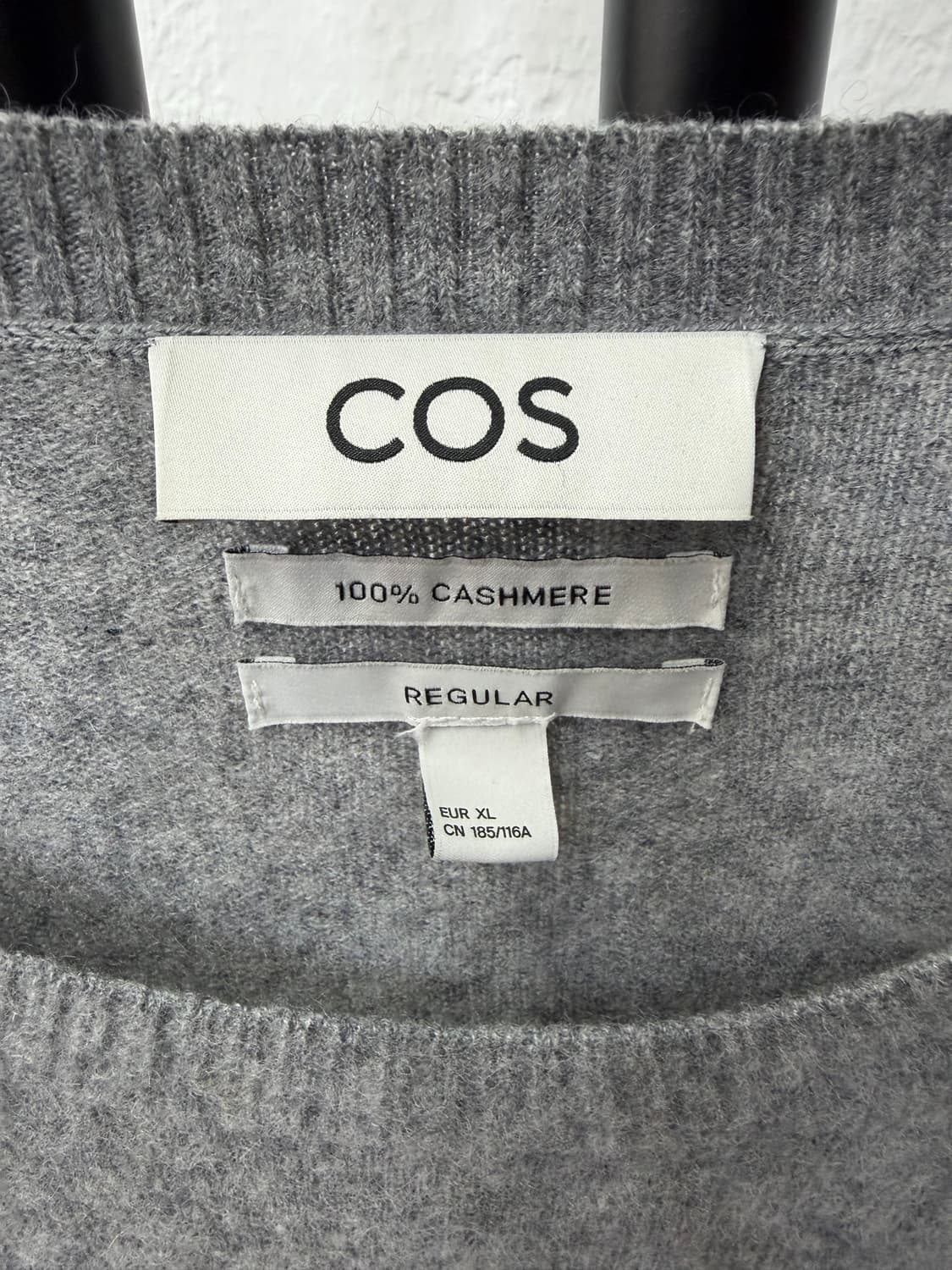 정품) COS 코스 남성 엘보 패치 캐시미어100 니트 XL 상품이미지6