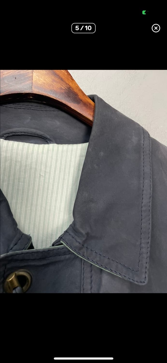 빈티지 네이비 블루종 스웨이드 자켓 A3200 상품이미지5