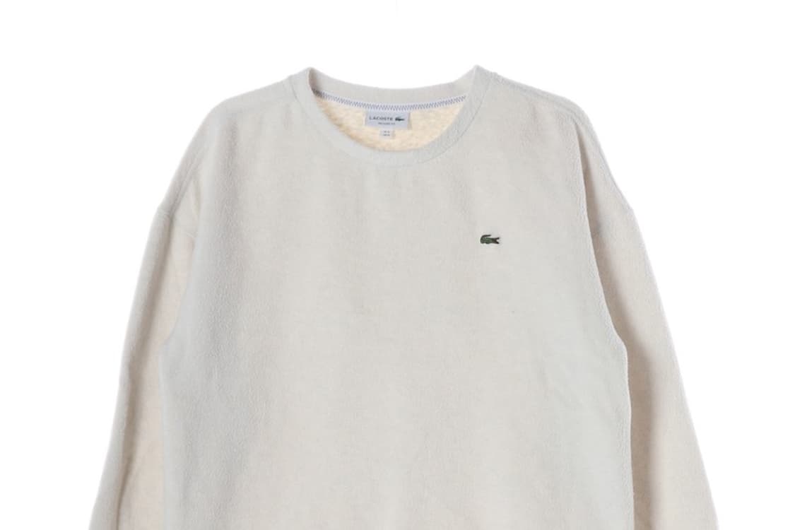 라코스테 릴렉스핏 크림 테리 스웻셔츠 4 상품이미지3