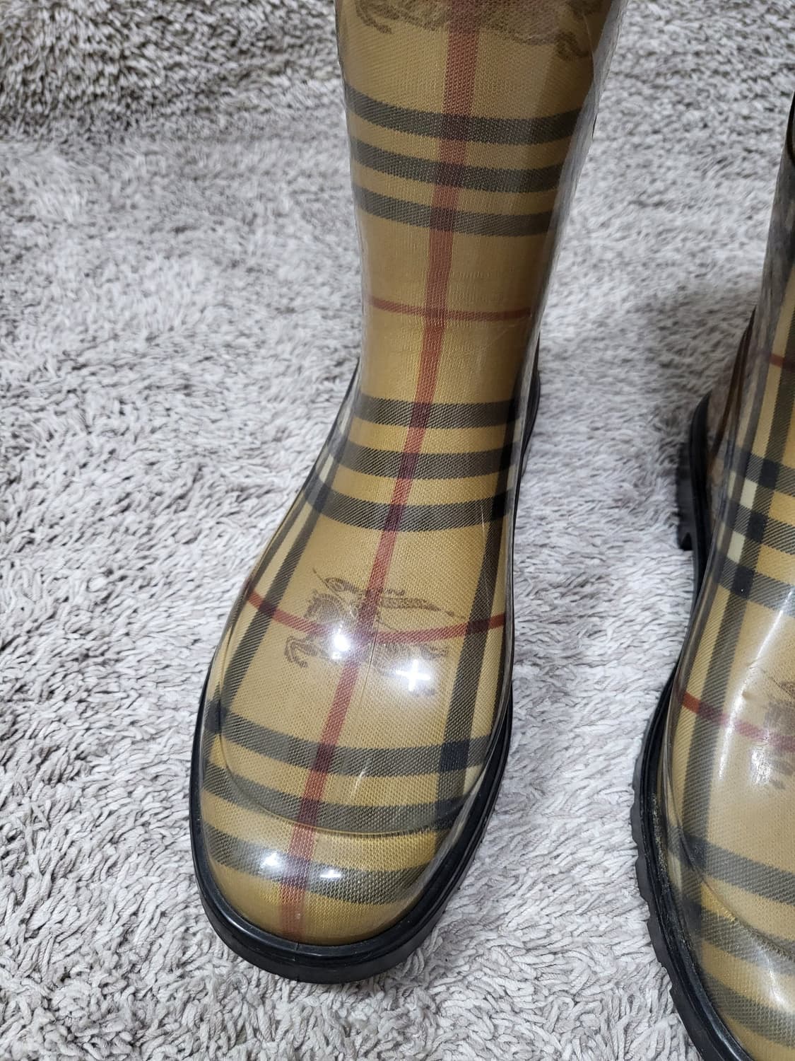 버버리(Burberry) 체크 패턴 레인부츠 250 상품이미지7