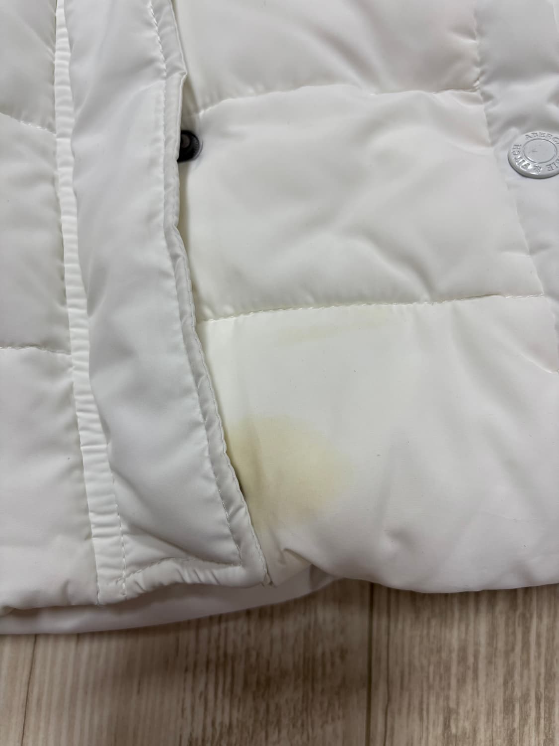 아베크롬비 울프죠 패딩 화이트 m 상품이미지4