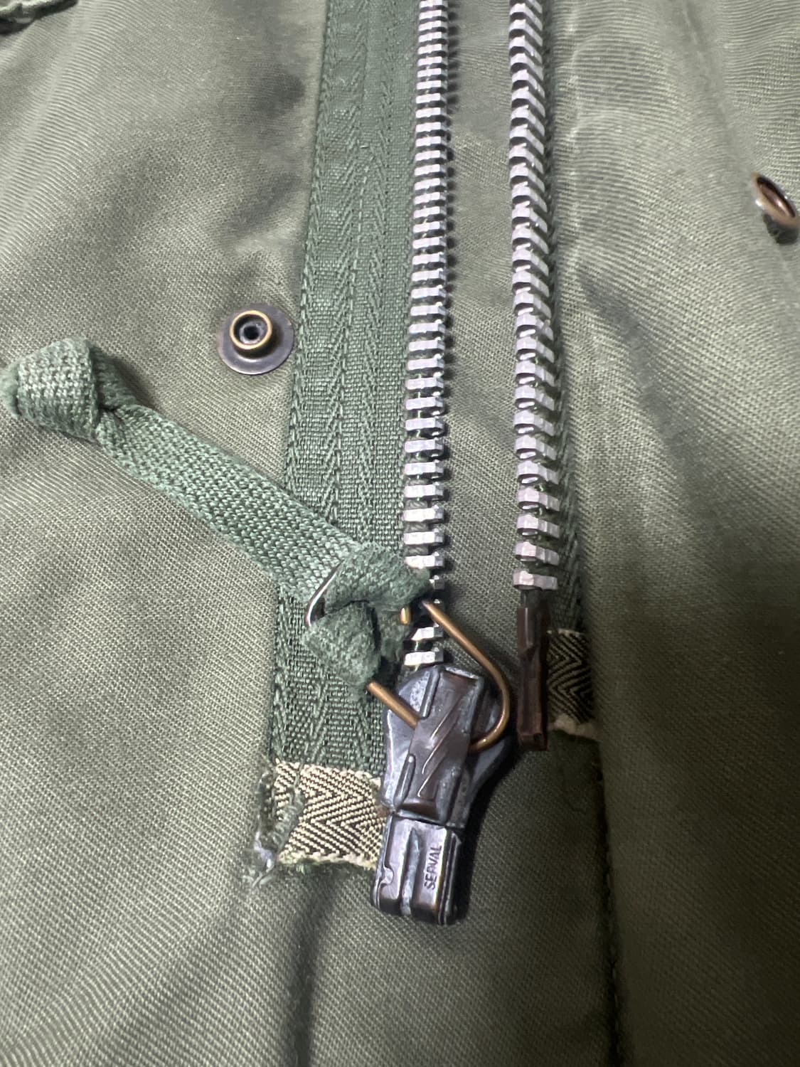 m65 필드자켓 2세대 스몰 레귤러 존오운베이 은색 지퍼 상품이미지2