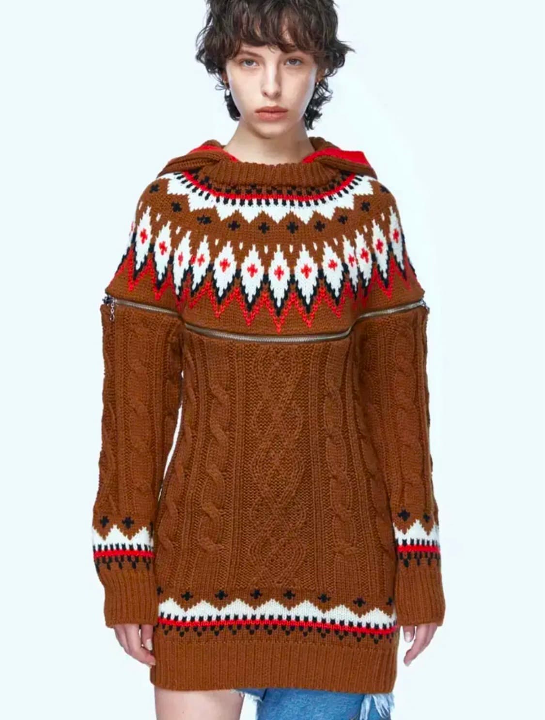 앤더슨벨 노르딕 니트 원피스 상품이미지1