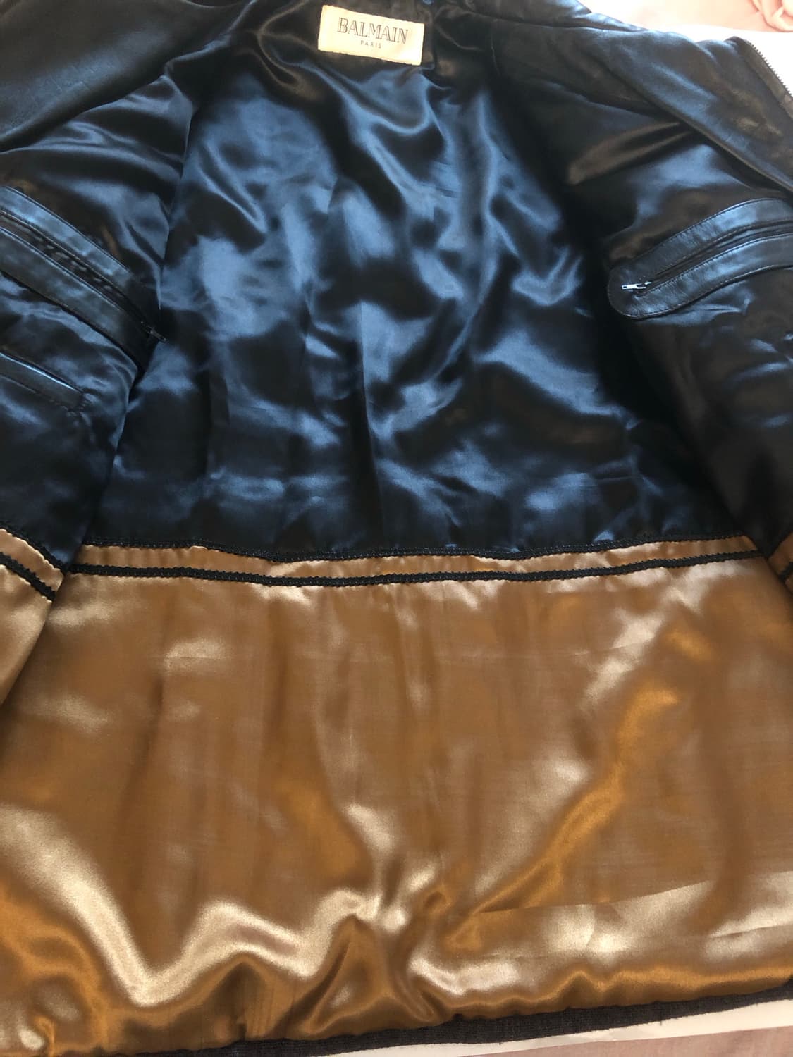 발망 라이센스 가죽X니트 자켓 상품이미지5