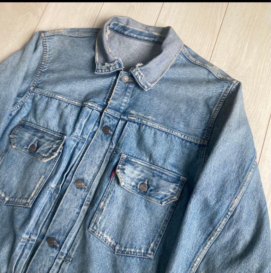 (40) lvc 워싱 데님 자켓 lot 517 상품이미지2