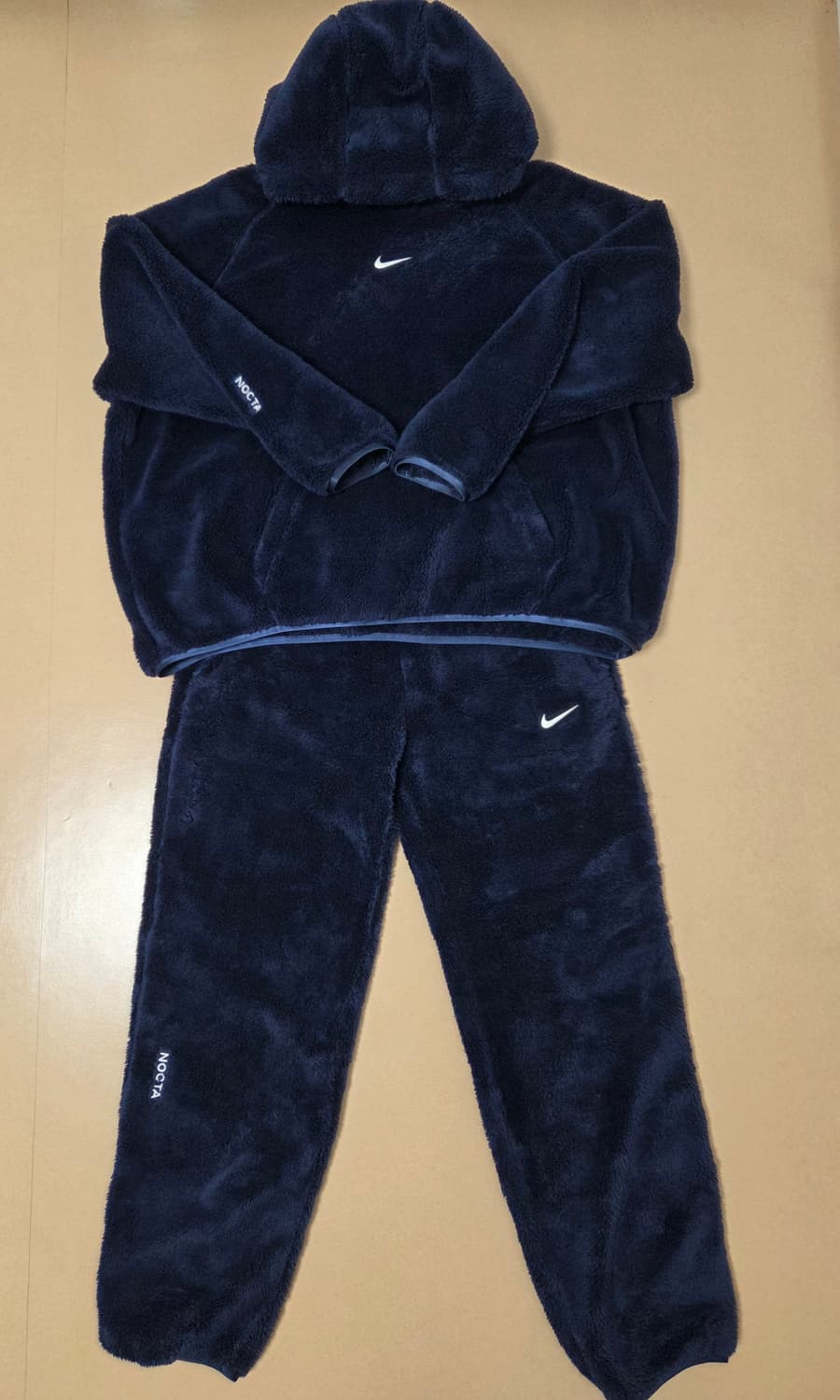 나이키 x 드레이크 녹타 8K 픽스 플리스 후드 미드나잇 네이비 셋업  상품이미지1