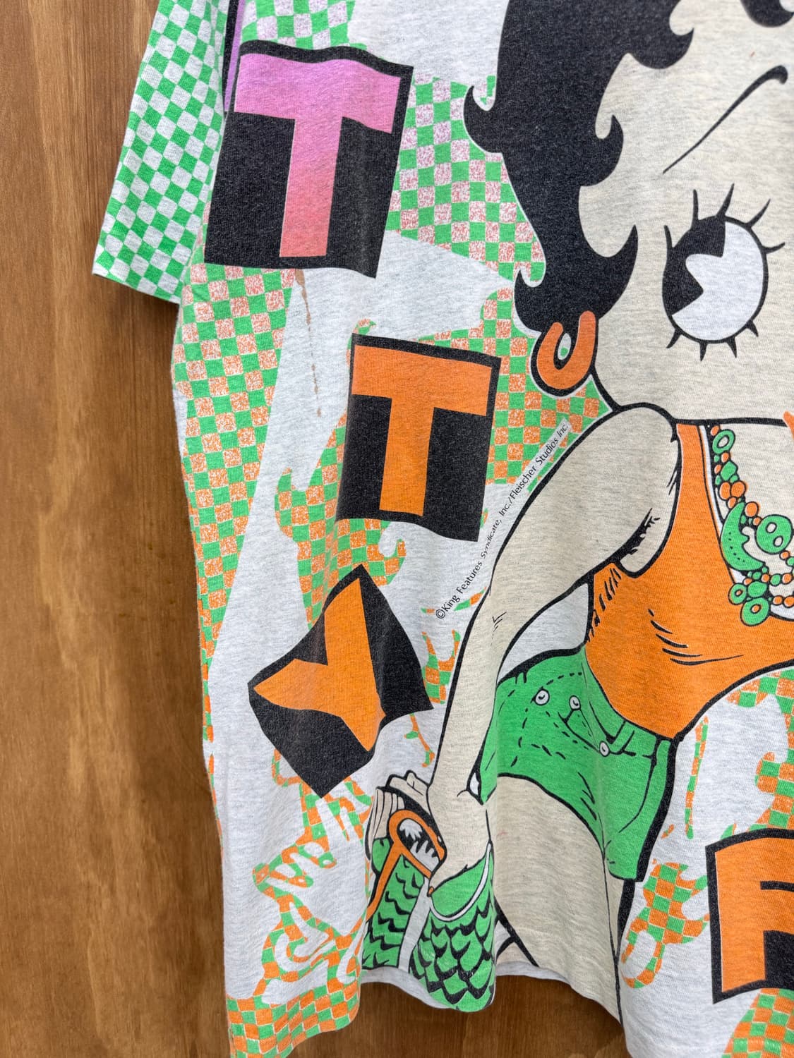 90‘s fruit of the loom 베티붑 티셔츠 상품이미지3