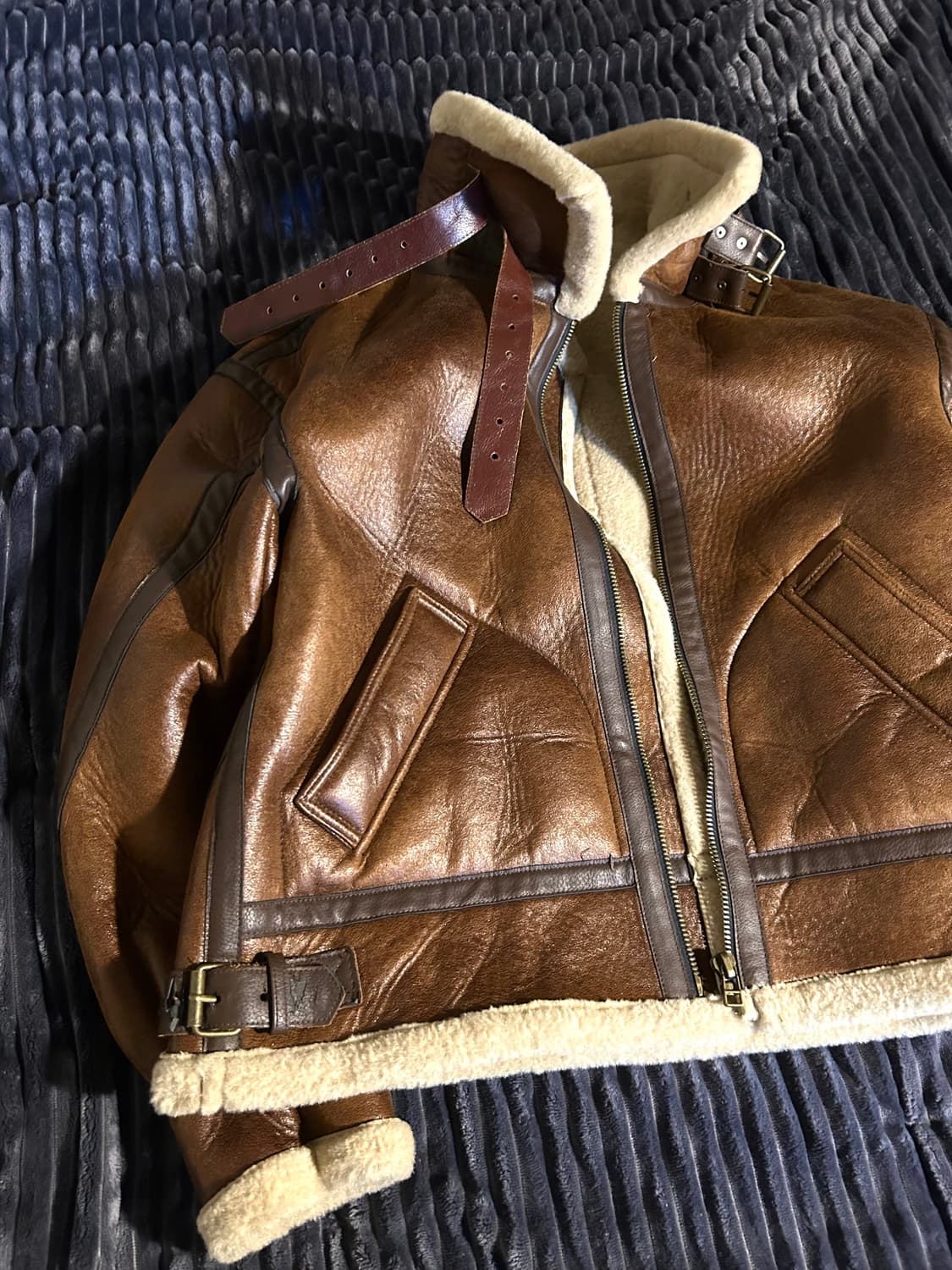 Over B-3 Type Shearling Jacket 상품이미지2