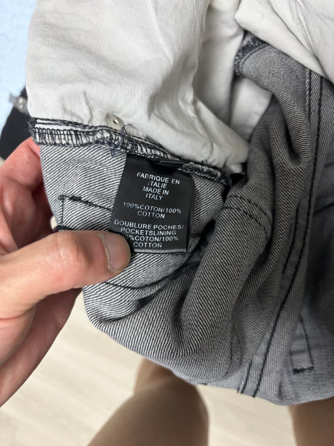 발망 디스트로이드 바이커진 그레이 size 30 상품이미지4