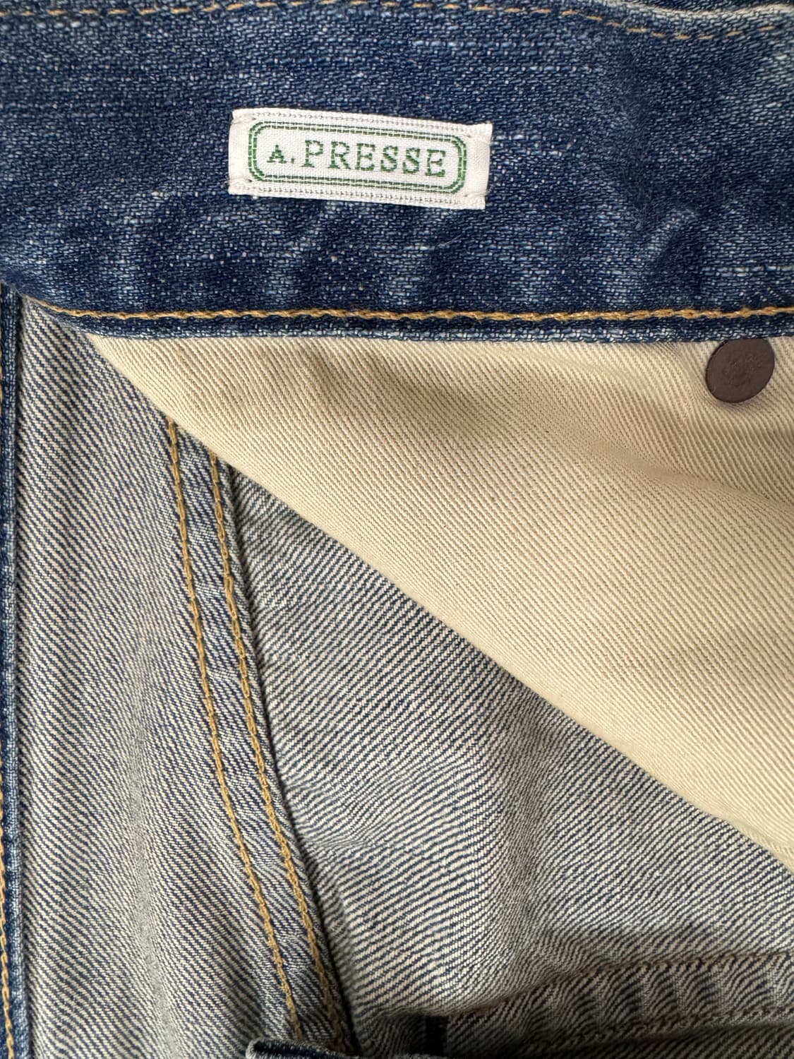아프레쎄 25ss 워시드 데님 E AP-4004 32/30 상품이미지2