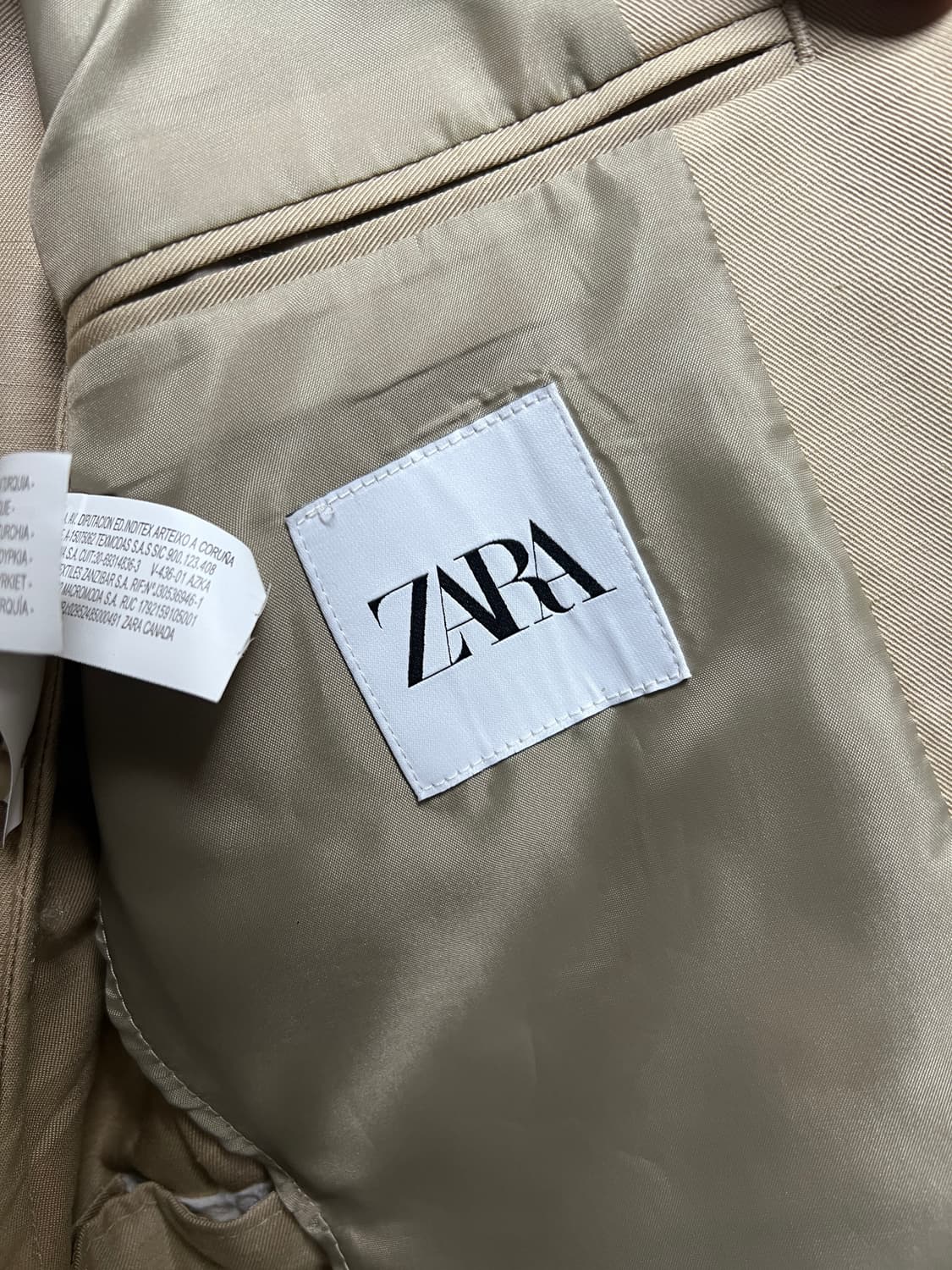 ZARA 자라 린넨-코튼 수트 블레이저 상품이미지3