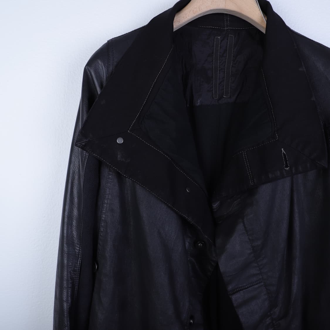 S / Rick Owens 릭오웬스 팔가죽 코팅 데님 자켓 상품이미지3