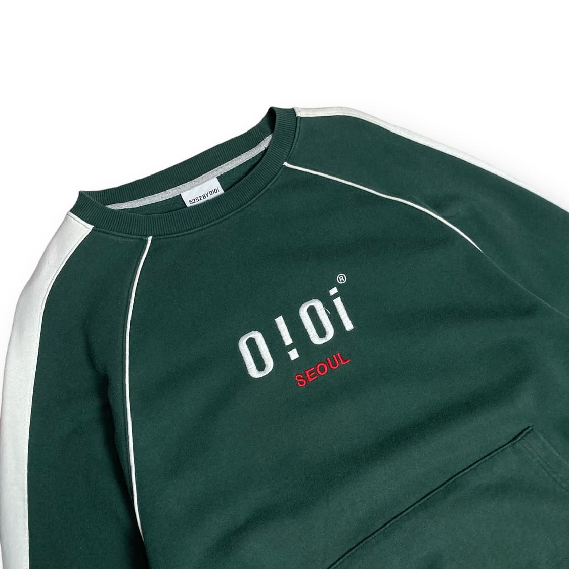 오아이오아이 미들로고 그린 맨투맨 상품이미지2