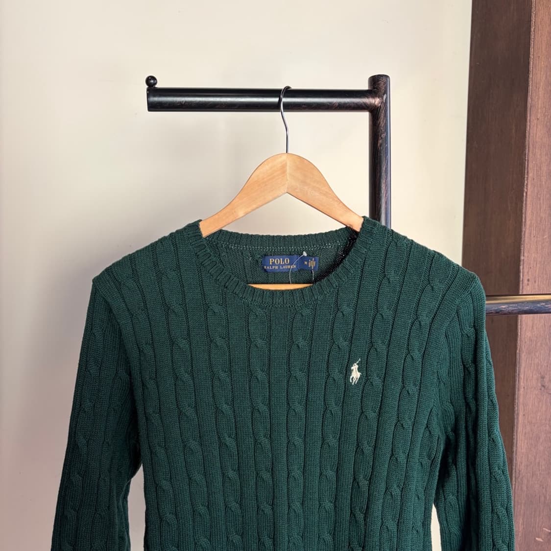 15410 - 폴로 랄프로렌 그린 케이블 니트 상품이미지1