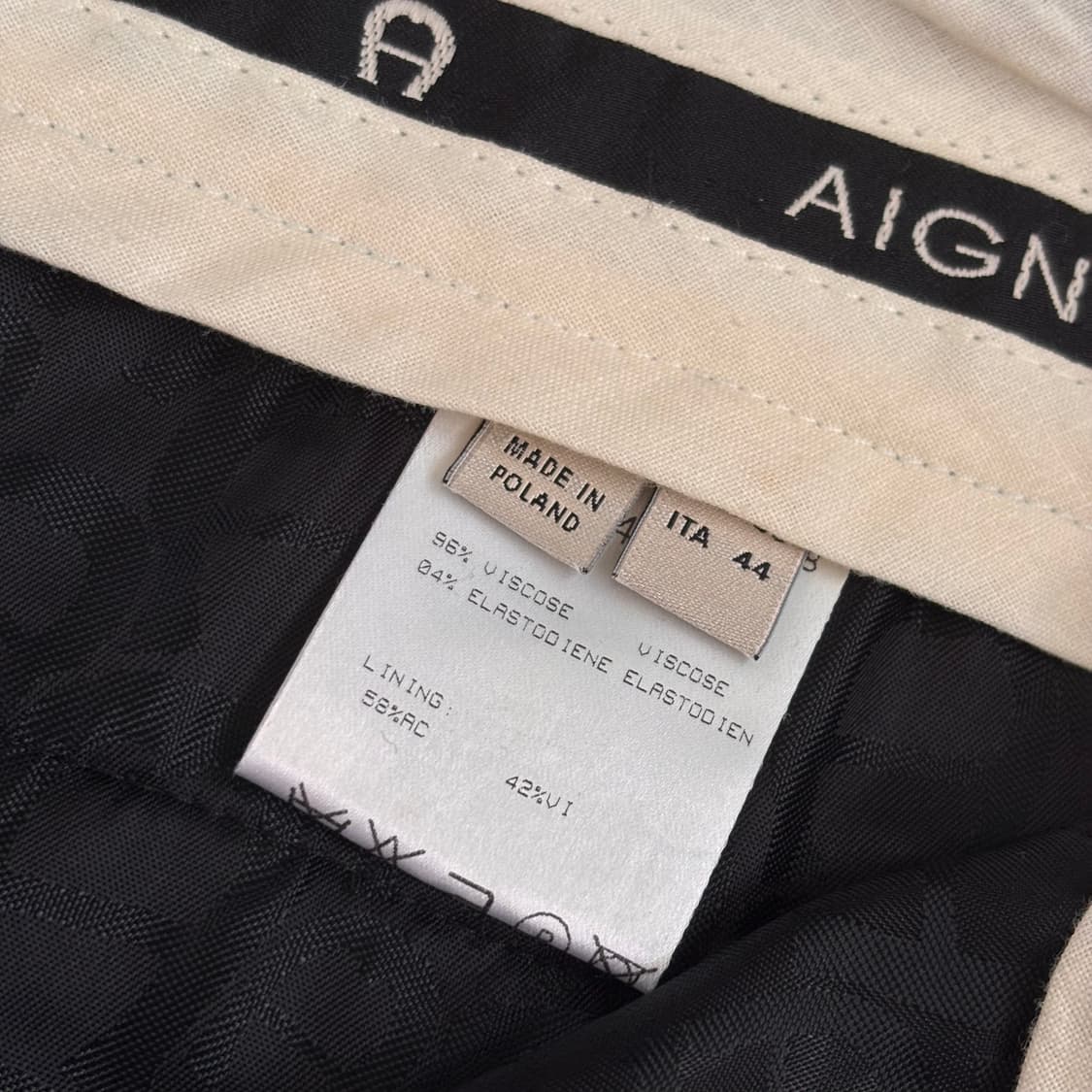 아이그너 정품 블랙 팬츠 28 비스코스 세련된 실루엣 상품이미지6
