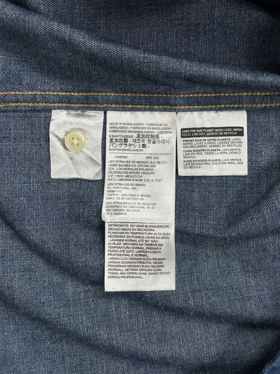 리바이스 투포켓 데님 웨스턴 셔츠 상품이미지8