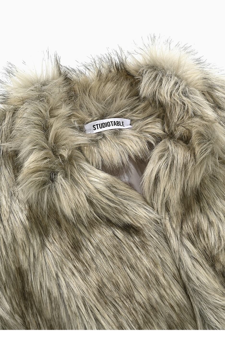 스튜디오테이블 롱헤어 퍼코트 팝니다 상품이미지3