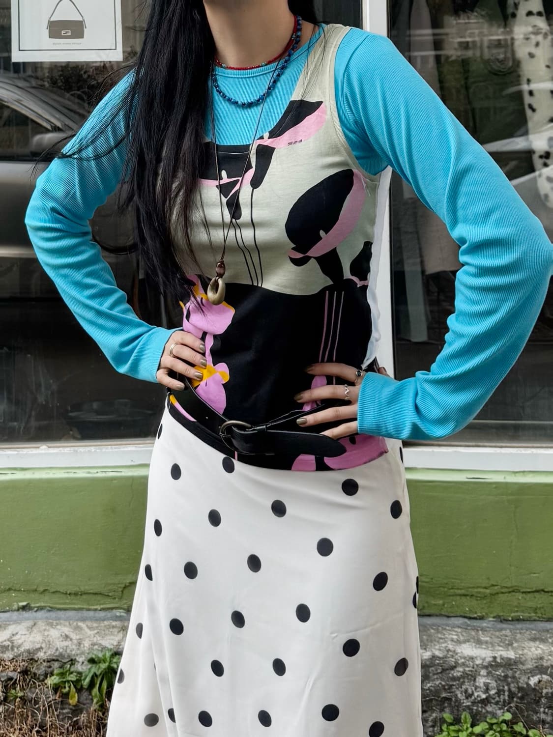 [Vintage] Miu Miu 미우미우 슬리브리스 상품이미지9