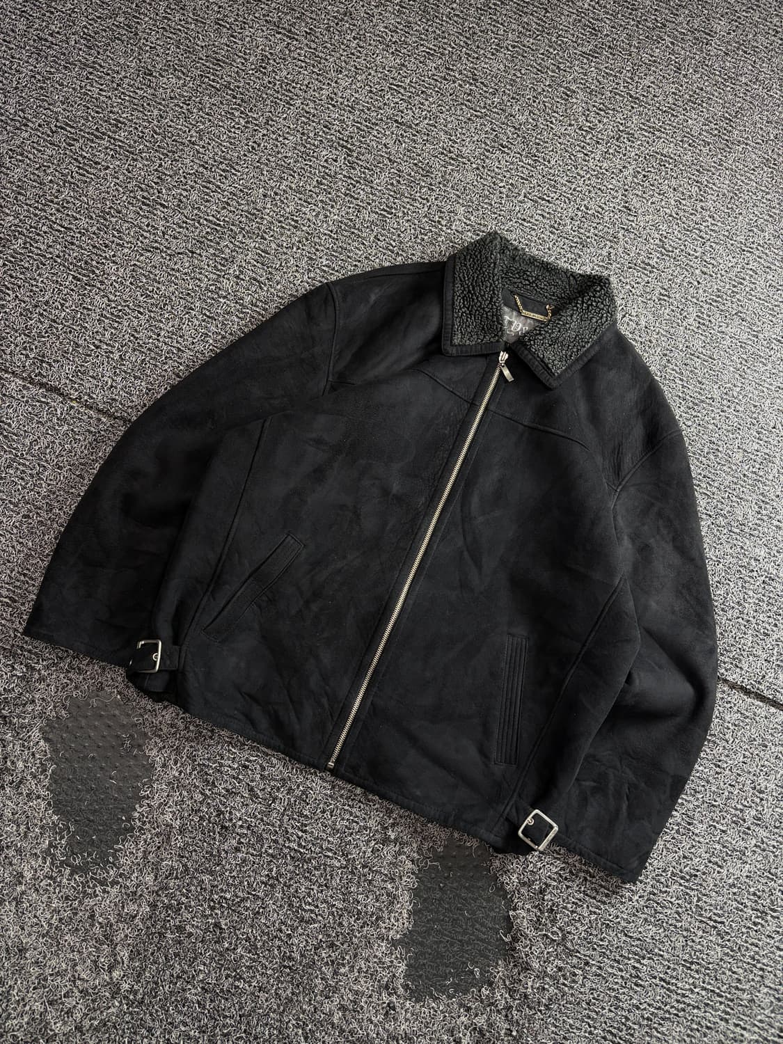 90s paolo ferrari 아카이브 스웨이드 무스탕 3593 상품이미지1