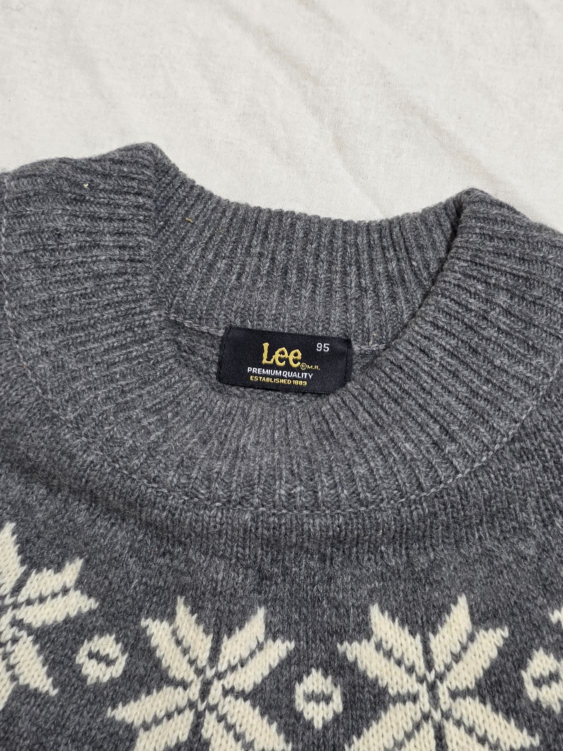 Lee 리 노르딕 눈꽃 니트 상품이미지3