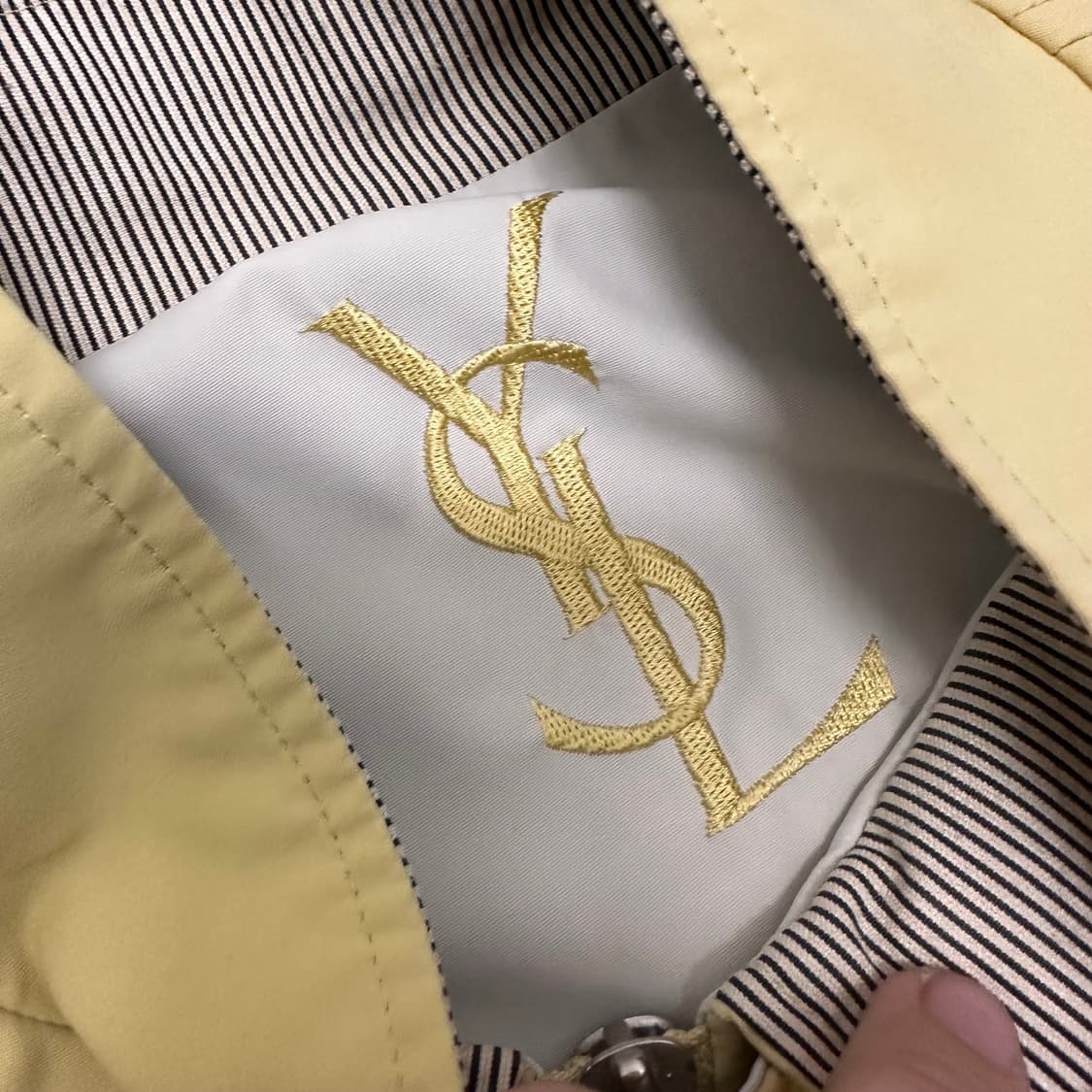 YSL 입생로랑 폴리쉘 블루종 자켓 95사이즈 상품이미지3