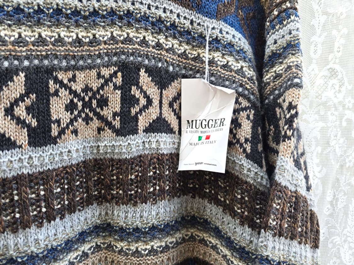 빈티지 노르딕 니트 이태리 메이드 미사용품 상품이미지3