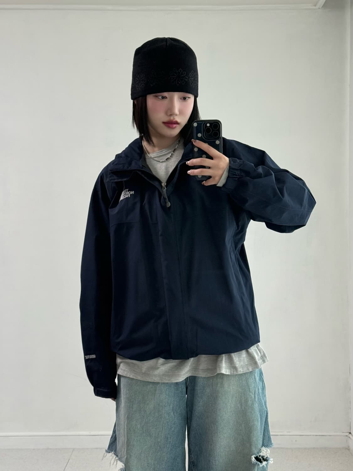 노스페이스 네이비 바람막이 상품이미지2