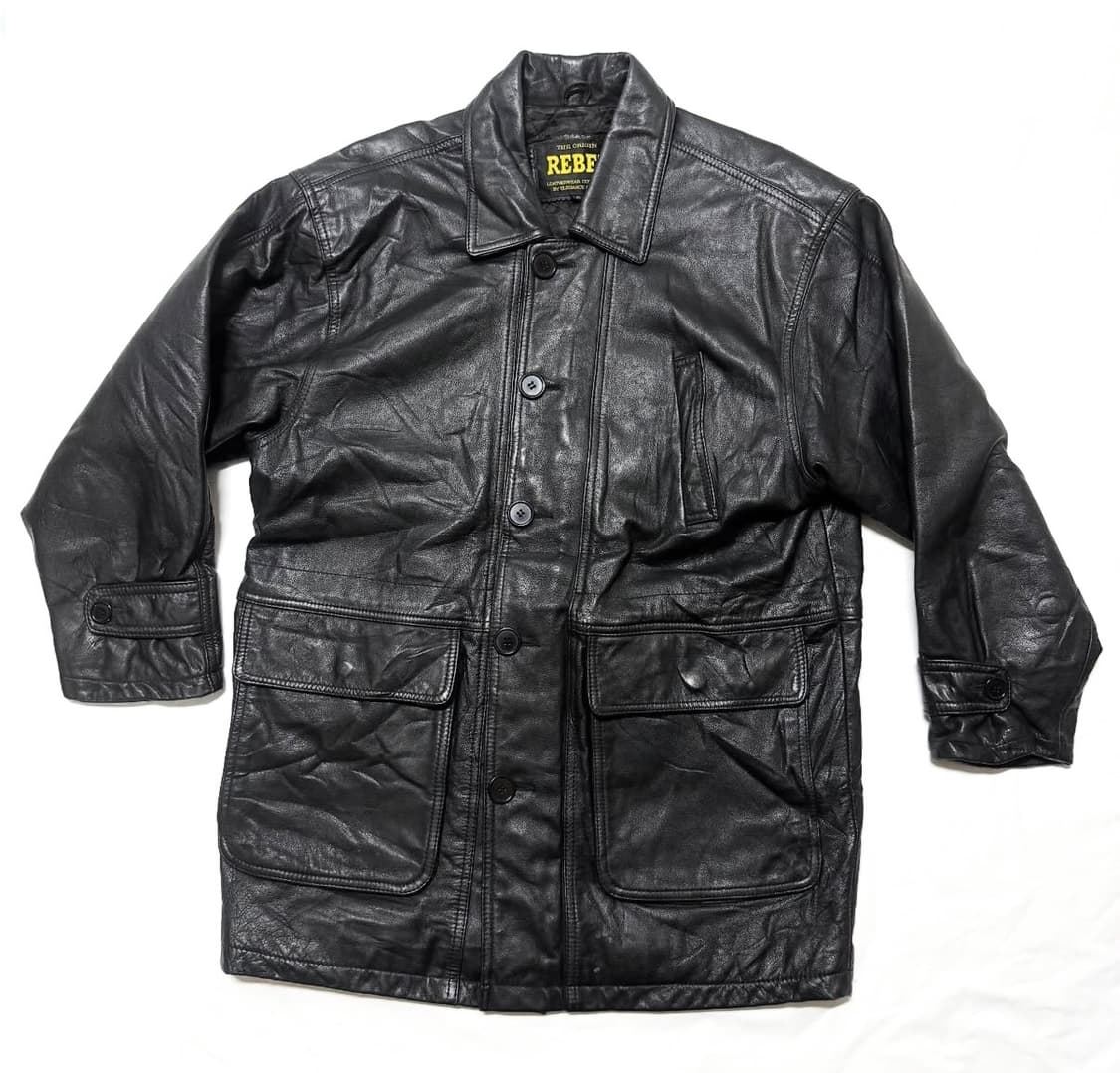 REBEL - 레더 코트 상품이미지1