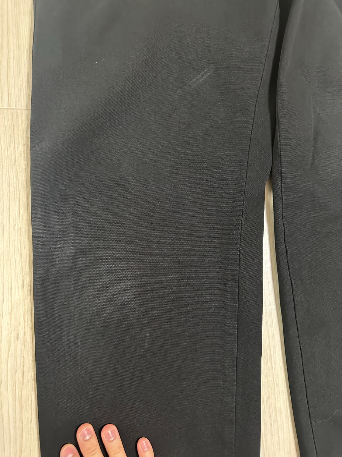 48사이즈) aieul p-스티치 트라우저 블랙 상품이미지5