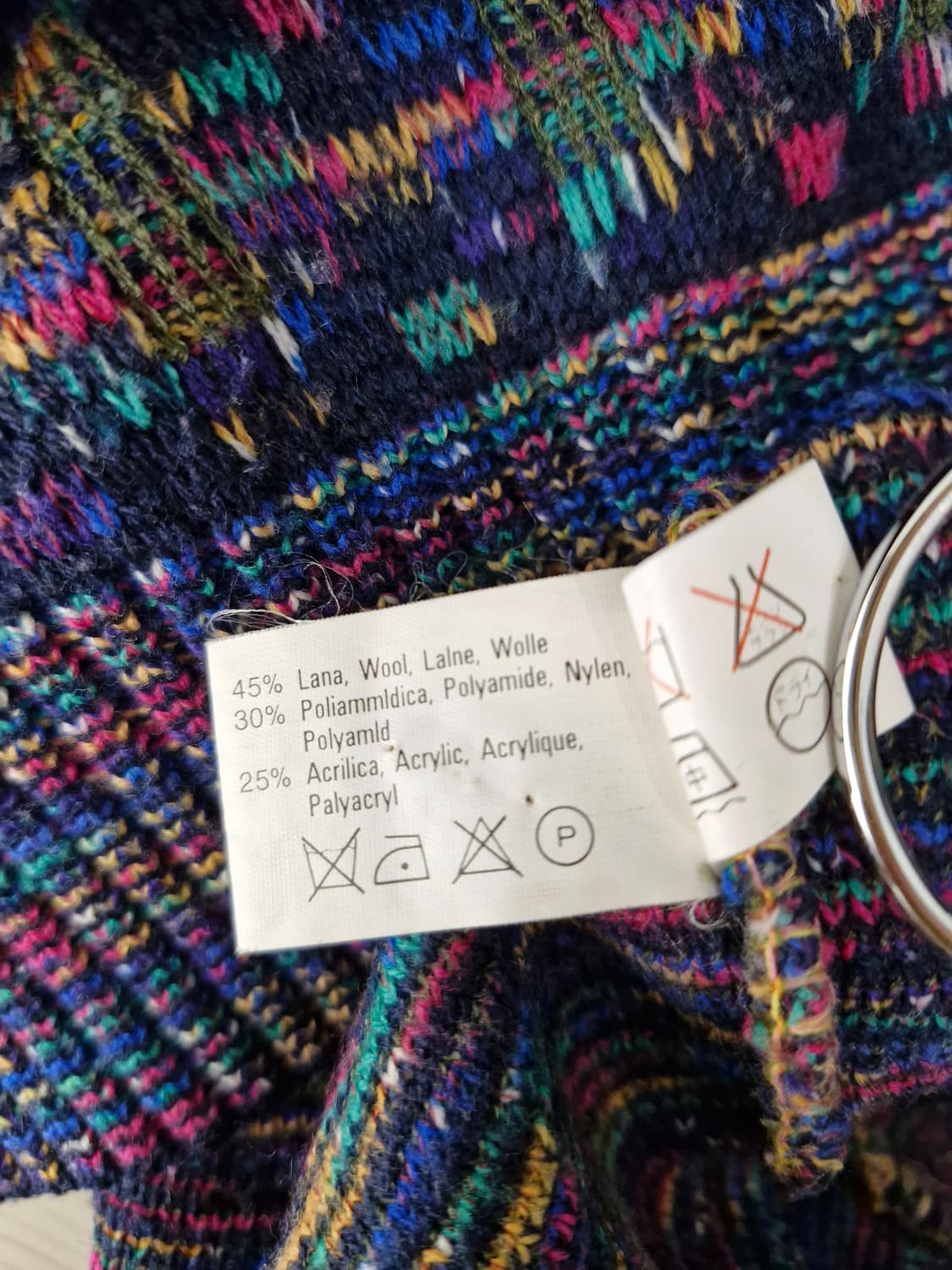 MISSONI 미쏘니 기하학 체크 패턴 울니트 상품이미지7