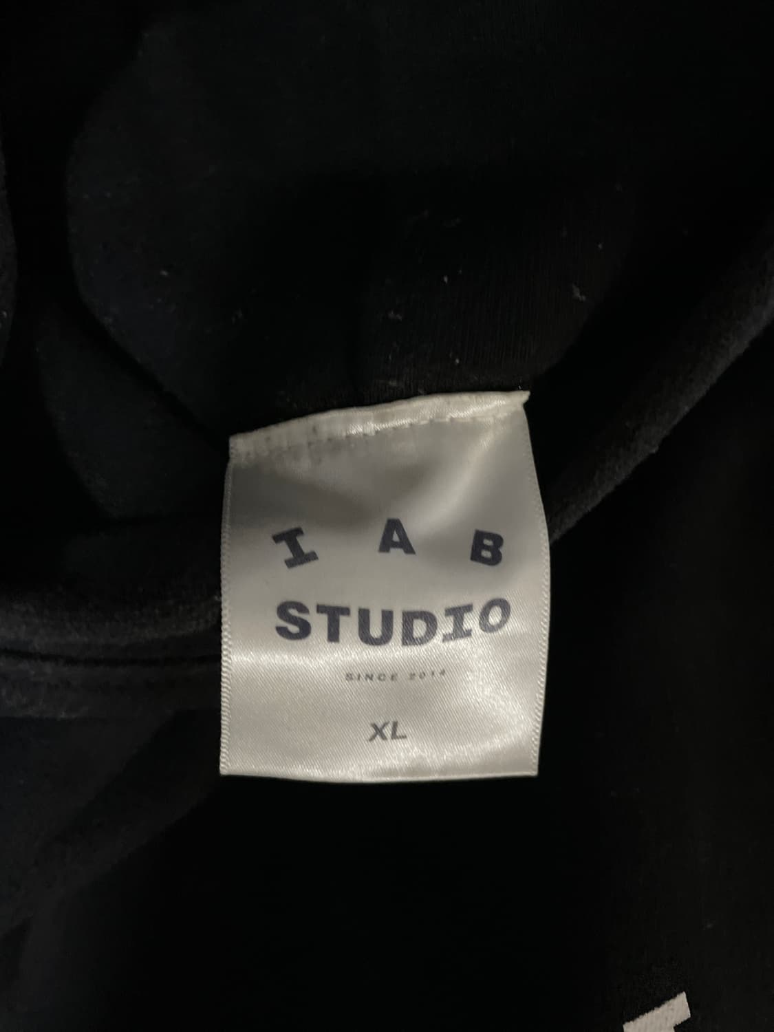 IAB STUDIO 후드 블랙 XL 18년 버전 상품이미지5