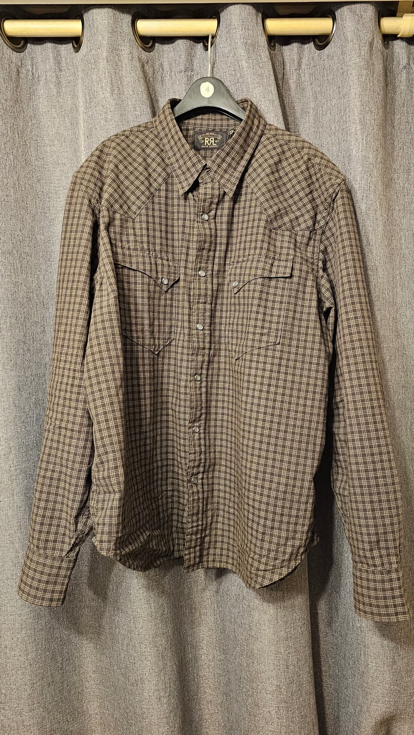더블알엘 RRL 체크 웨스턴 셔츠 XL 신상 상품이미지1
