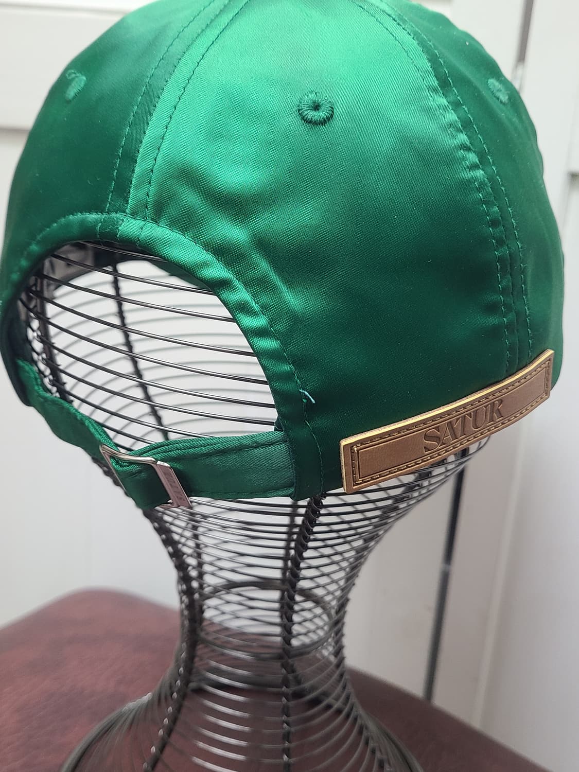 세터 그린 새틴 볼캡 상품이미지3