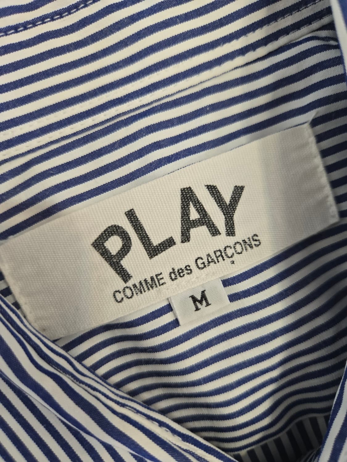 꼼데가르송 스트라이프 셔츠 M 상품이미지3