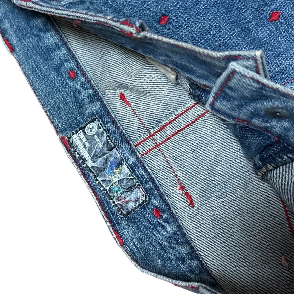 SS02 haze 언더커버 다이아몬드 자수 데님 상품이미지9