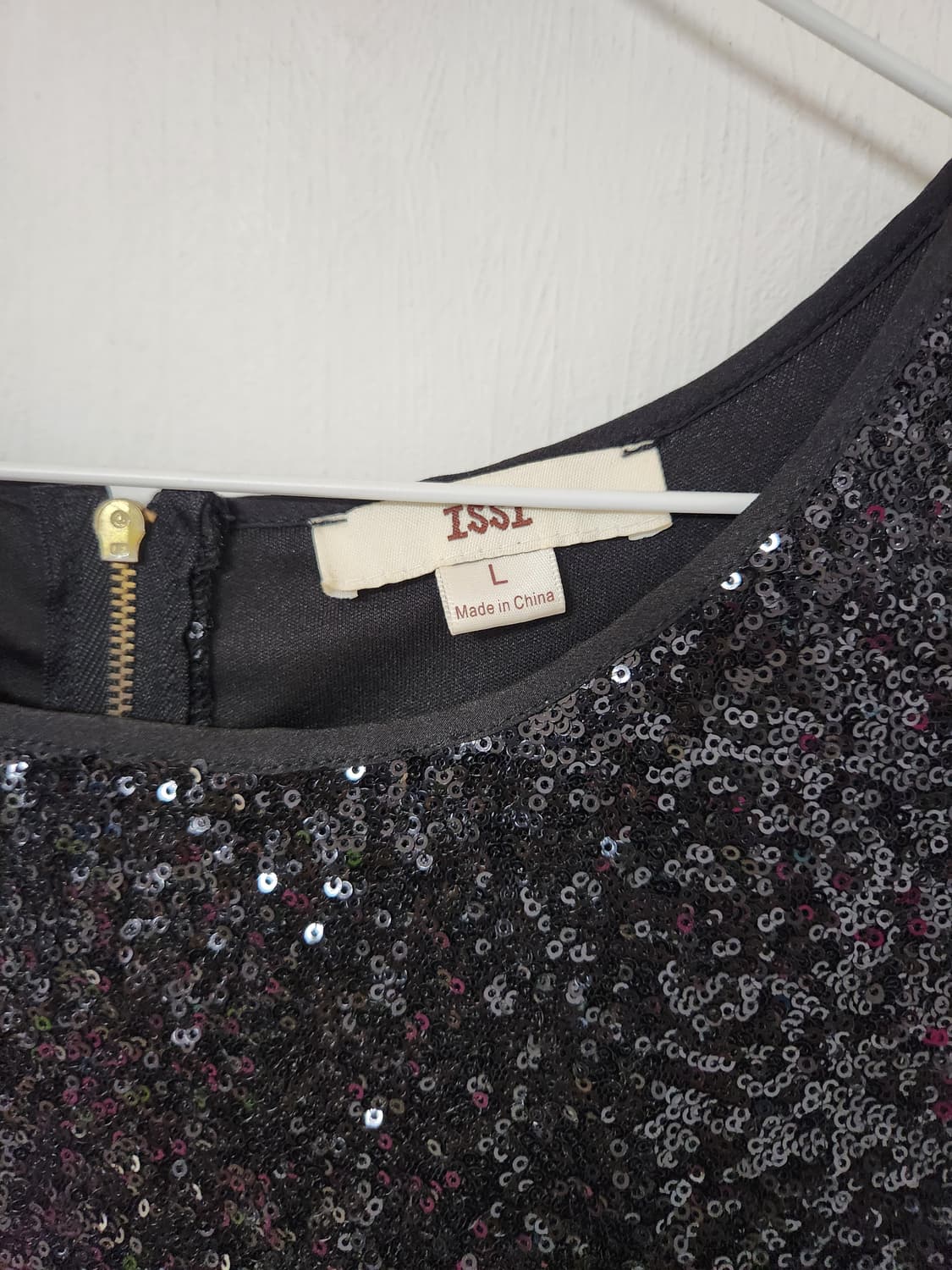 블랙 스팽글 플레어 원피스 무대복 L 상품이미지4