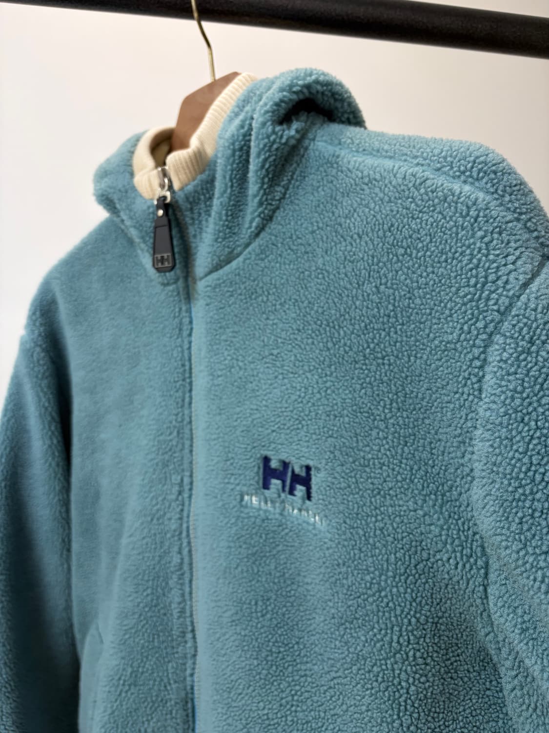 (100) 헬리 한센 블루 플리스 후드 집업 상품이미지3