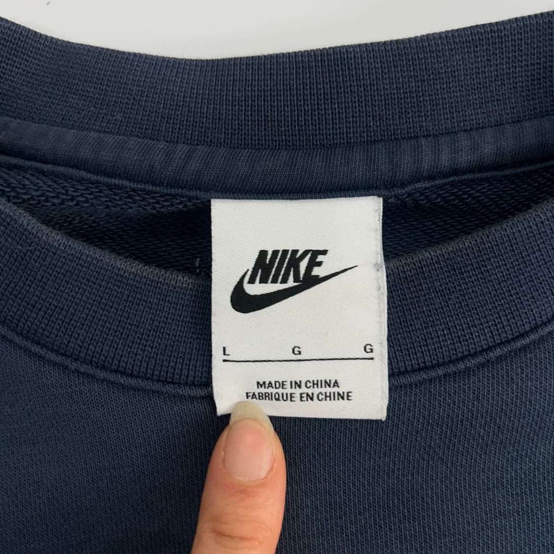 Nike 나이키 그린 로고 네이비 맨투맨  상품이미지6