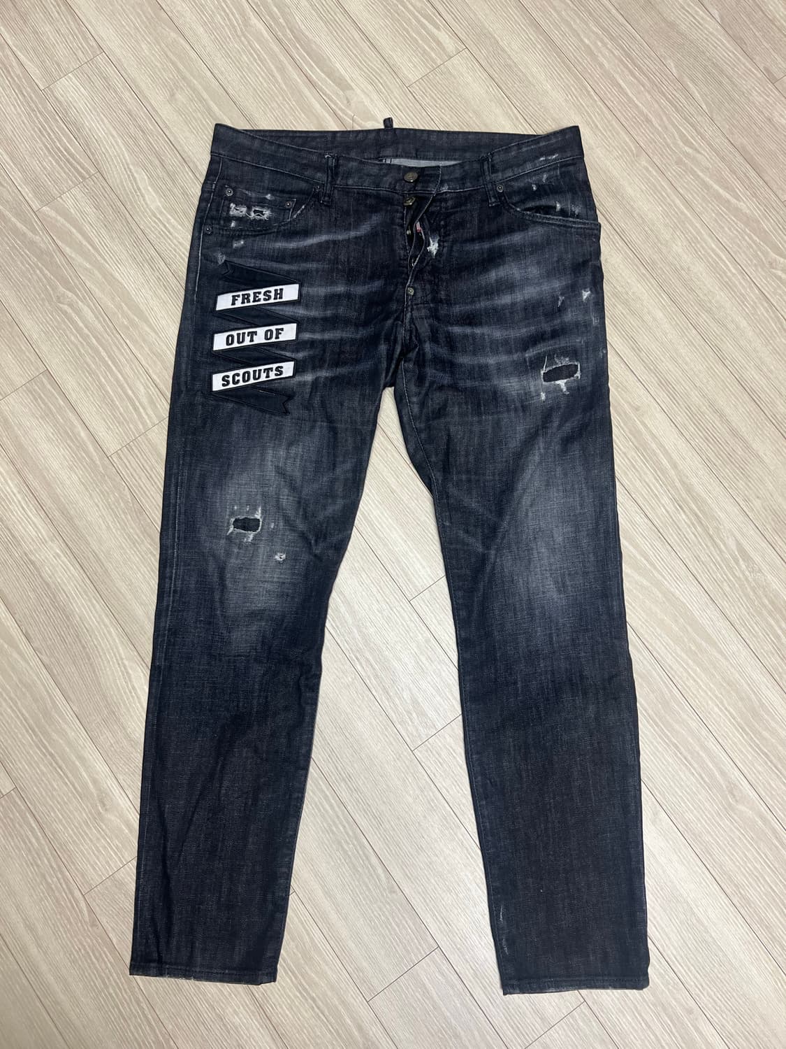 Dsquared2 damage detale 흑청 상품이미지1