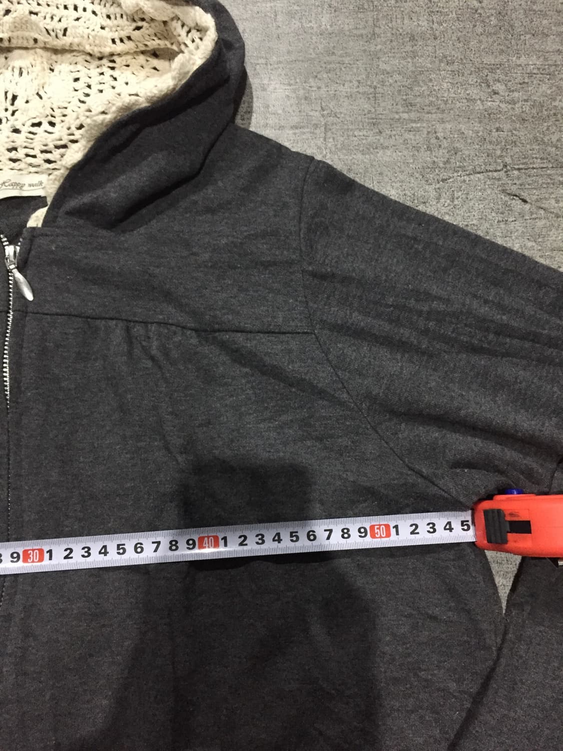 일본빈티지 Aeappp 하구미모리걸 할메카지페어리 루즈핏 크로쉐후드집업 상품이미지2