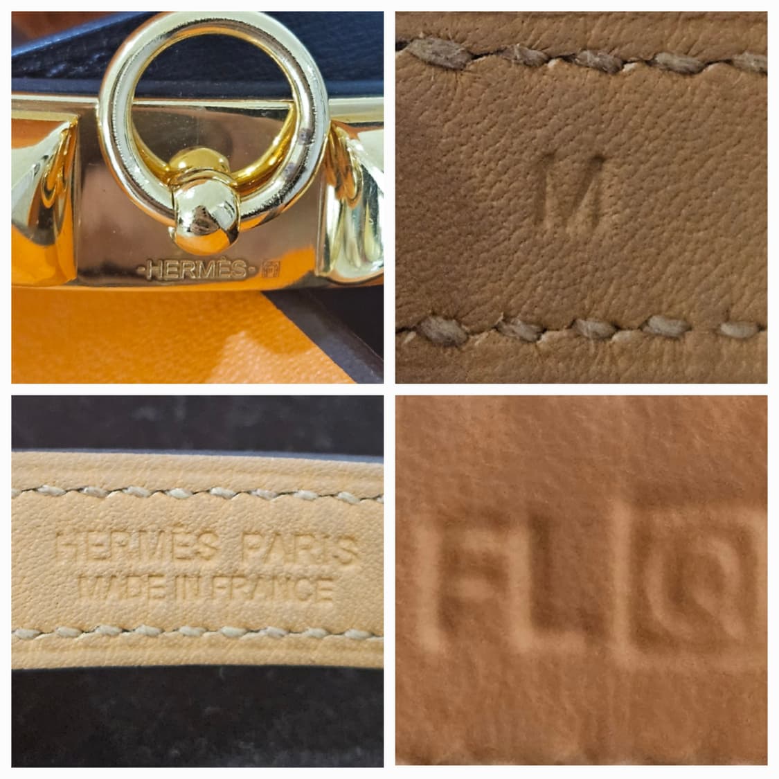 [신품급]에르메스 리베일 더블투어 금장 블랙 팔찌 (M) [정품/풀세트] 상품이미지4