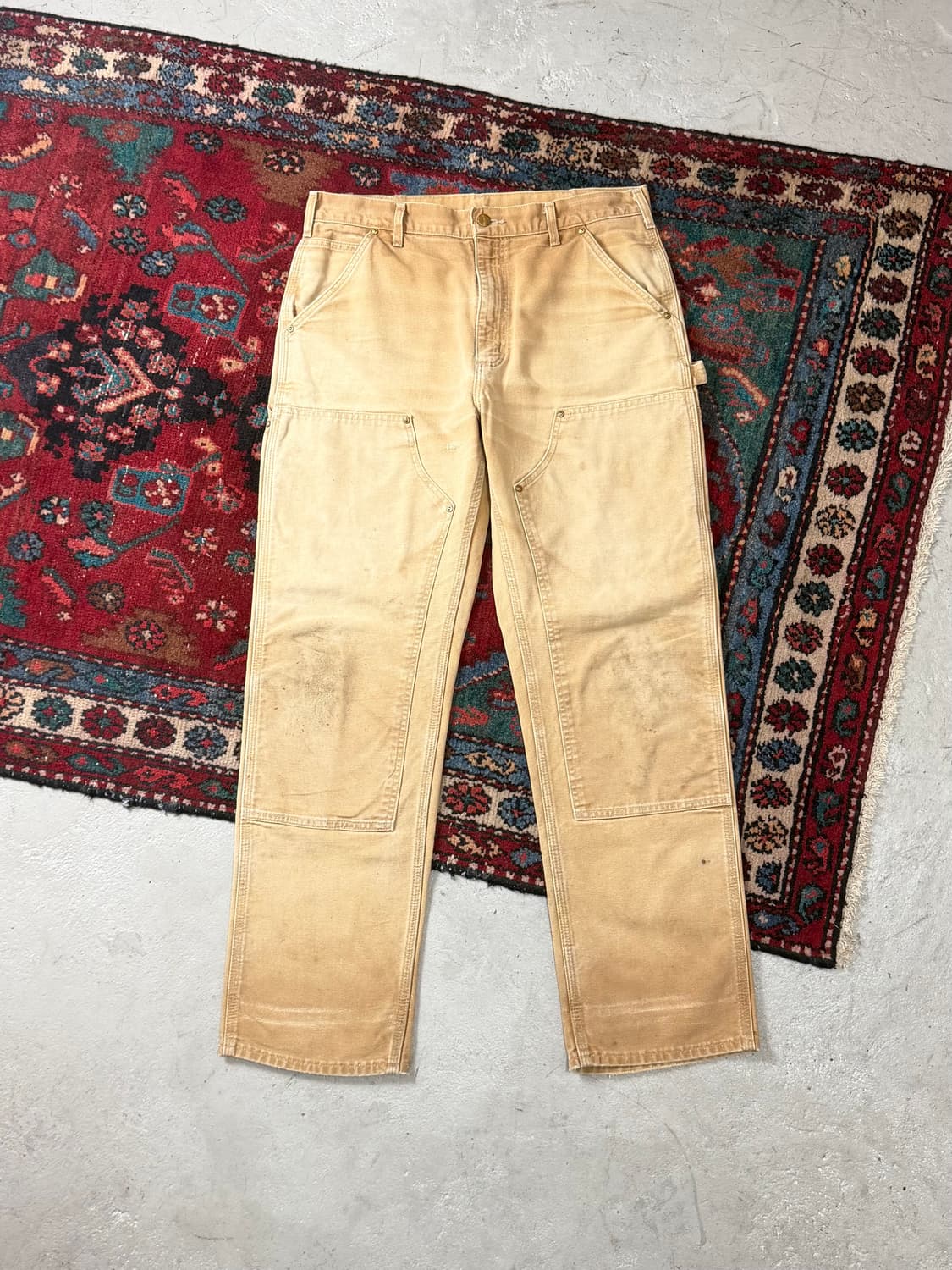 OG USA Made 칼하트 더블니 브라운 칼하트 B01 BRN 썩블니 상품이미지1